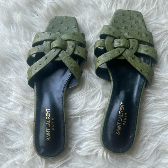 New SAINT LAURENT TRIBUTE python SANDALS very rare sz 40 Yves saint laurent - Picture 1 of 3